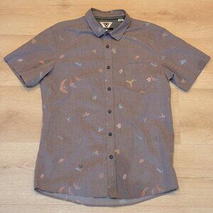 Vissla Short Sleeve Button Down Shirt - Size M